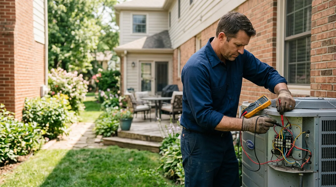HVAC technician working near Denver, PA